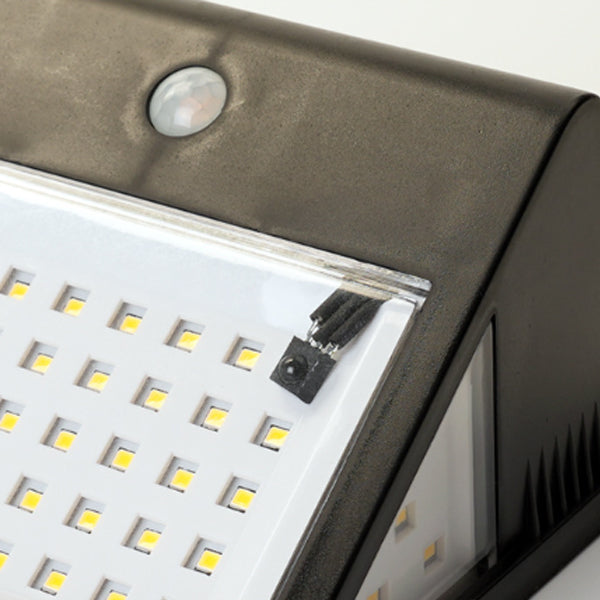 Modern Simplicity Solar Waterproof Triangle ABS PC Human Sensor LED Wall Sconce Lamp Outdoor Light For Outdoor Patio | Stornfield