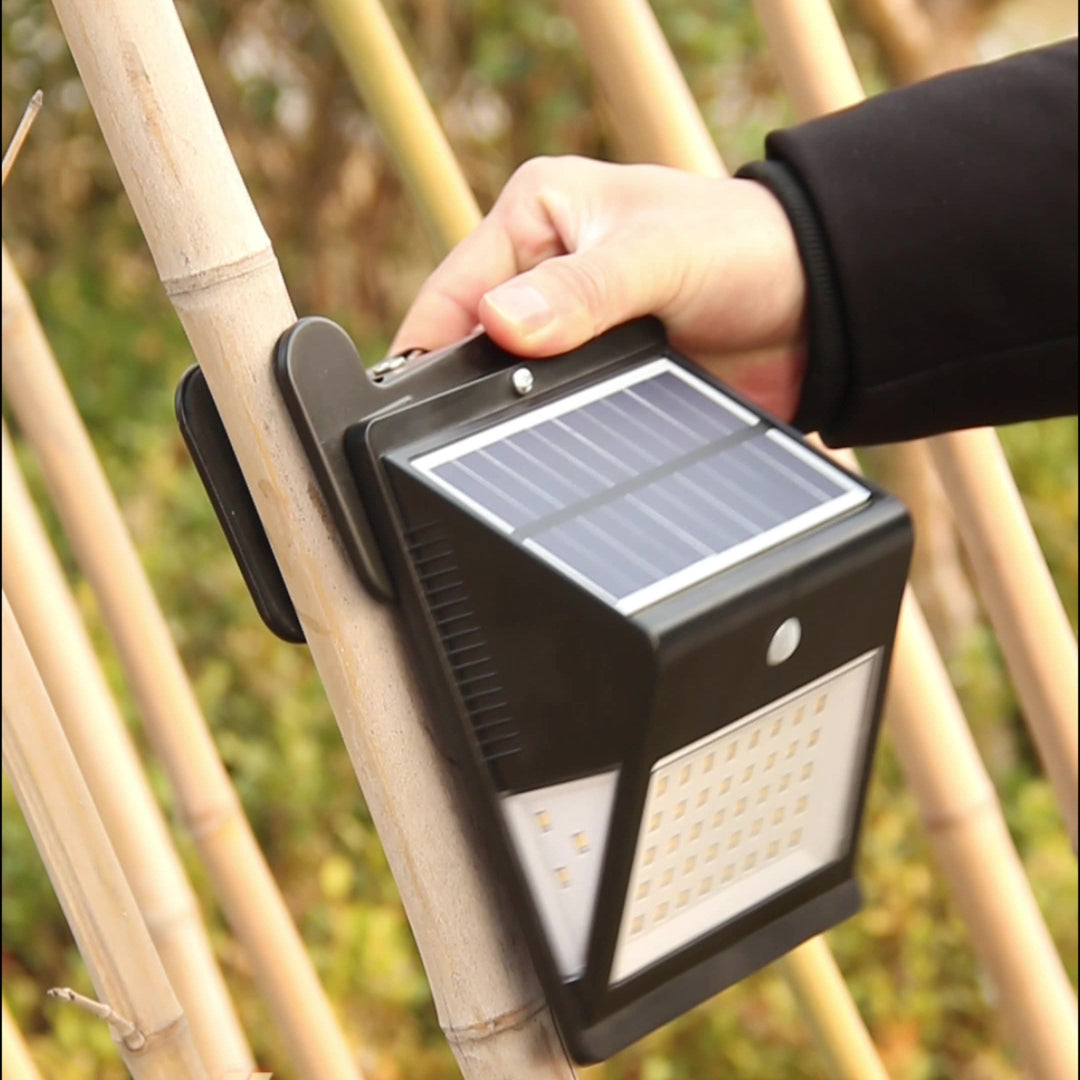 Modern Simplicity Solar Waterproof Triangle ABS PC Human Sensor LED Wall Sconce Lamp Outdoor Light For Outdoor Patio | Stornfield
