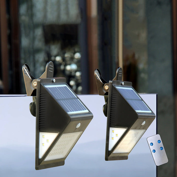 Modern Simplicity Solar Waterproof Triangle ABS PC Human Sensor LED Wall Sconce Lamp Outdoor Light For Outdoor Patio | Stornfield