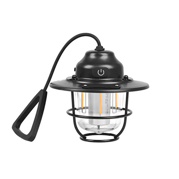 Contemporary Retro Rechargeable Waterproof Iron Silica ABS PC Strobile LED Outdoor Light For Garden | Stornfield