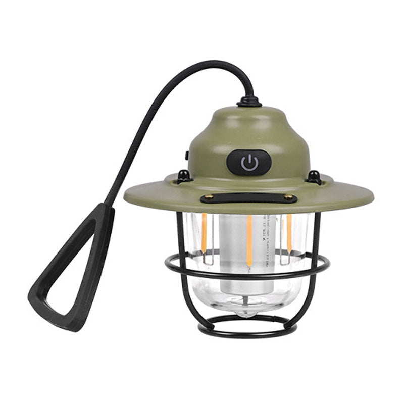 Contemporary Retro Rechargeable Waterproof Iron Silica ABS PC Strobile LED Outdoor Light For Garden | Stornfield