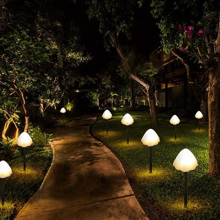 Contemporary Creative Solar Battery Waterproof PVC Mushroom LED Outdoor Light Landscape Lighting For Garden | Stornfield