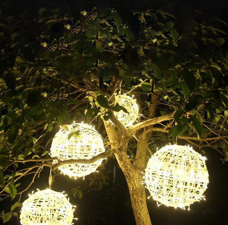 Modern Art Deco Waterproof PVC Hanging Ball Decoration LED Outdoor Pendant Light Outdoor Light For Garden | Stornfield