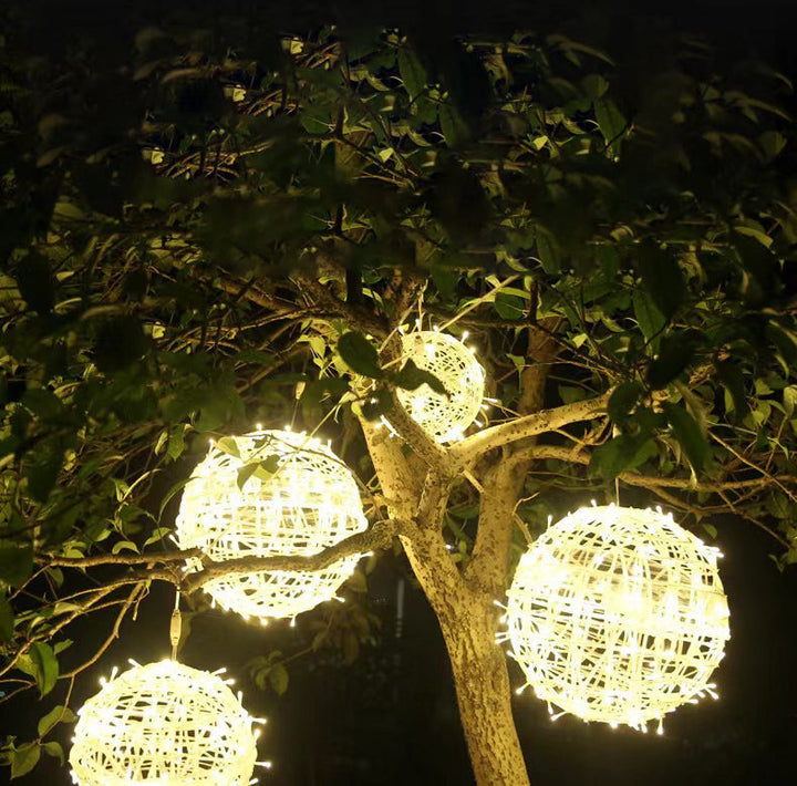 Modern Art Deco Waterproof PVC Hanging Ball Decoration LED Outdoor Pendant Light Outdoor Light For Garden | Stornfield