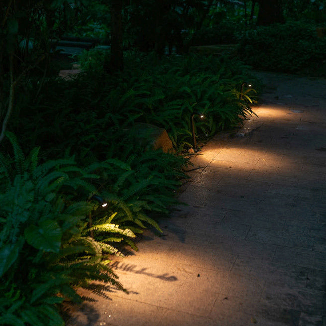 Contemporary Industrial Waterproof Aluminum Reinforced Glass Bent Tube LED Outdoor Light Landscape Lighting For Garden | Stornfield