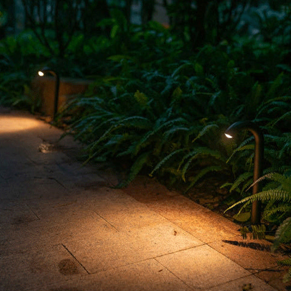 Contemporary Industrial Waterproof Aluminum Reinforced Glass Bent Tube LED Outdoor Light Landscape Lighting For Garden | Stornfield