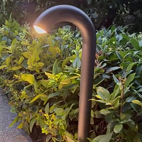 Contemporary Industrial Waterproof Aluminum Reinforced Glass Bent Tube LED Outdoor Light Landscape Lighting For Garden | Stornfield
