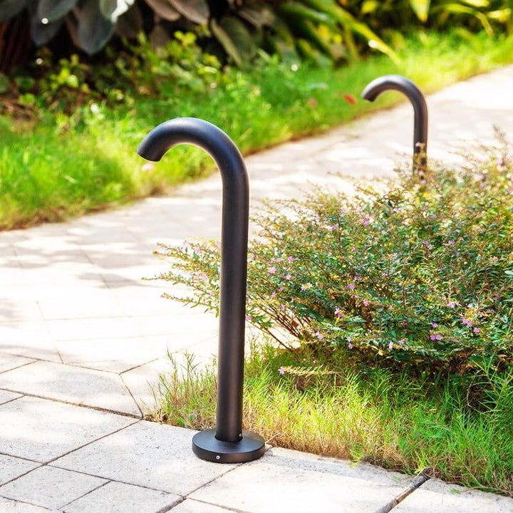 Contemporary Industrial Waterproof Aluminum Reinforced Glass Bent Tube LED Outdoor Light Landscape Lighting For Garden | Stornfield