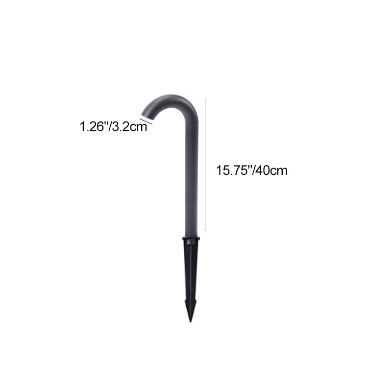 Contemporary Industrial Waterproof Aluminum Reinforced Glass Bent Tube LED Outdoor Light Landscape Lighting For Garden | Stornfield