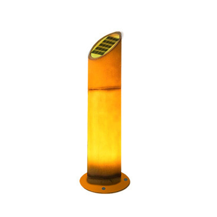 Contemporary Creative Waterproof Solar Resin Bamboo LED Landscape Lighting Outdoor Light For Garden | Stornfield