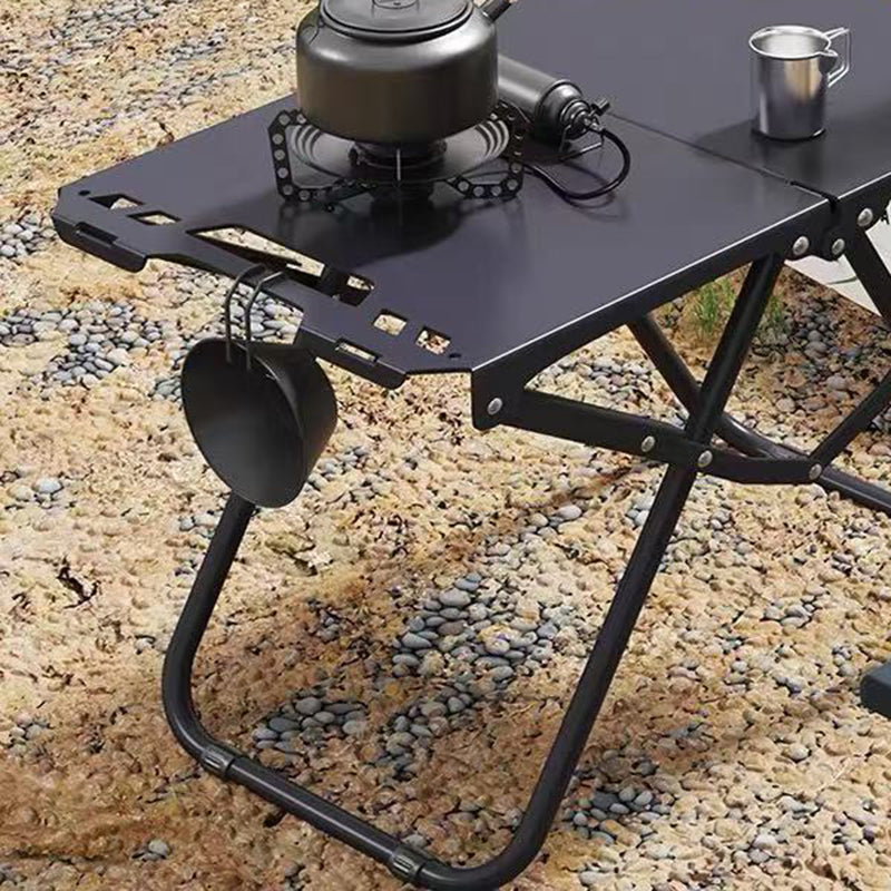 Modern Minimalist Rectangular Carbon Steel Foldable Folding Table For Outdoor | Stornfield