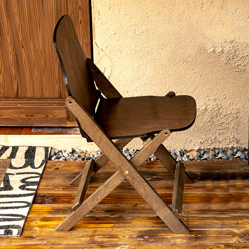Contemporary Retro Solid Wood Plywood & Iron Round Square Coffee Table And Chair Set For Balcony & Living Room | Stornfield