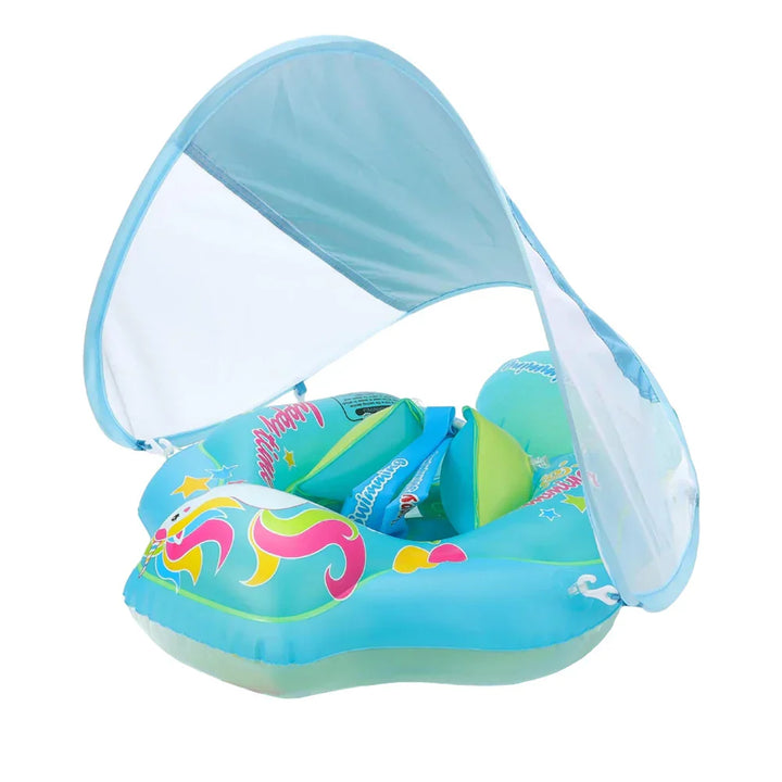 Inflatable Baby Swim Ring with Sunshade - Safe and Comfortable | Stornfield