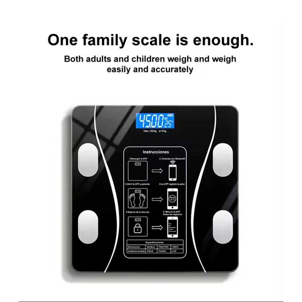 Body Scale (180 kg) Pro - BMI Function & Bluetooth | Stornfield