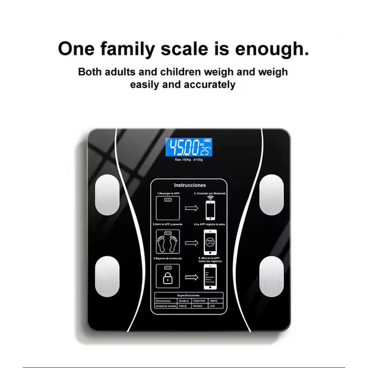 Body Scale (180 kg) Pro - BMI Function & Bluetooth | Stornfield