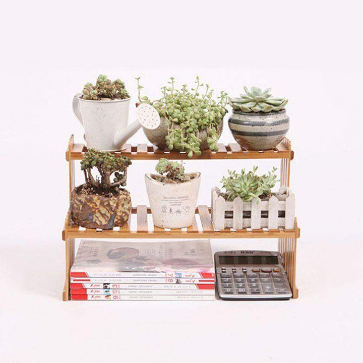 Bamboo Flowers Plants Shelf Stornfield