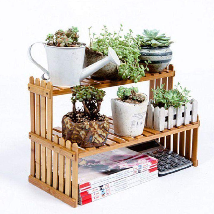 Bamboo Flowers Plants Shelf Stornfield