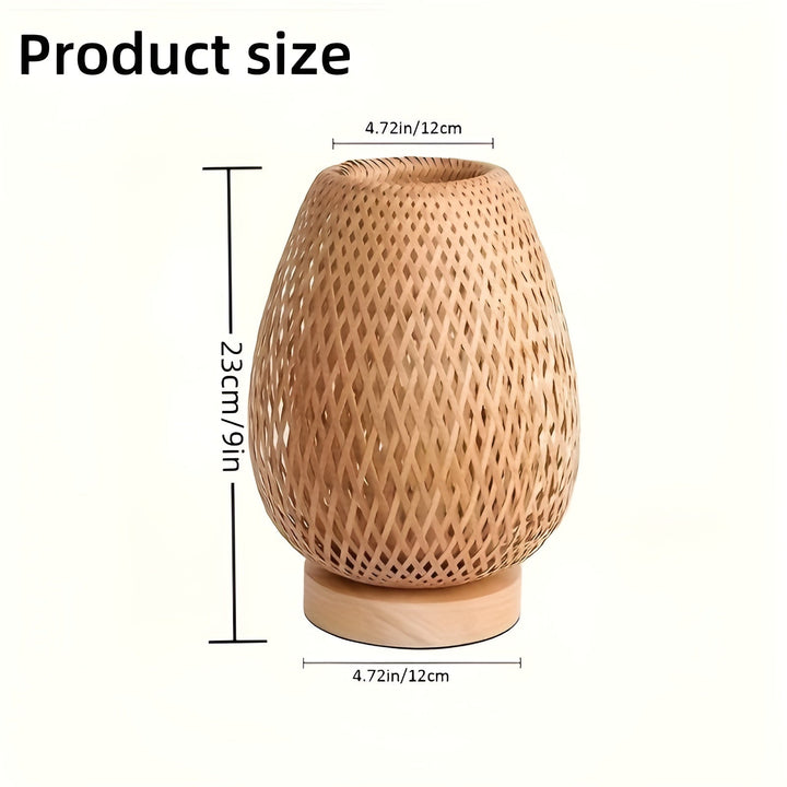 Stornfield | Bamboo Table Lamp with USB Power - Sustainable and Energy-Efficient Design