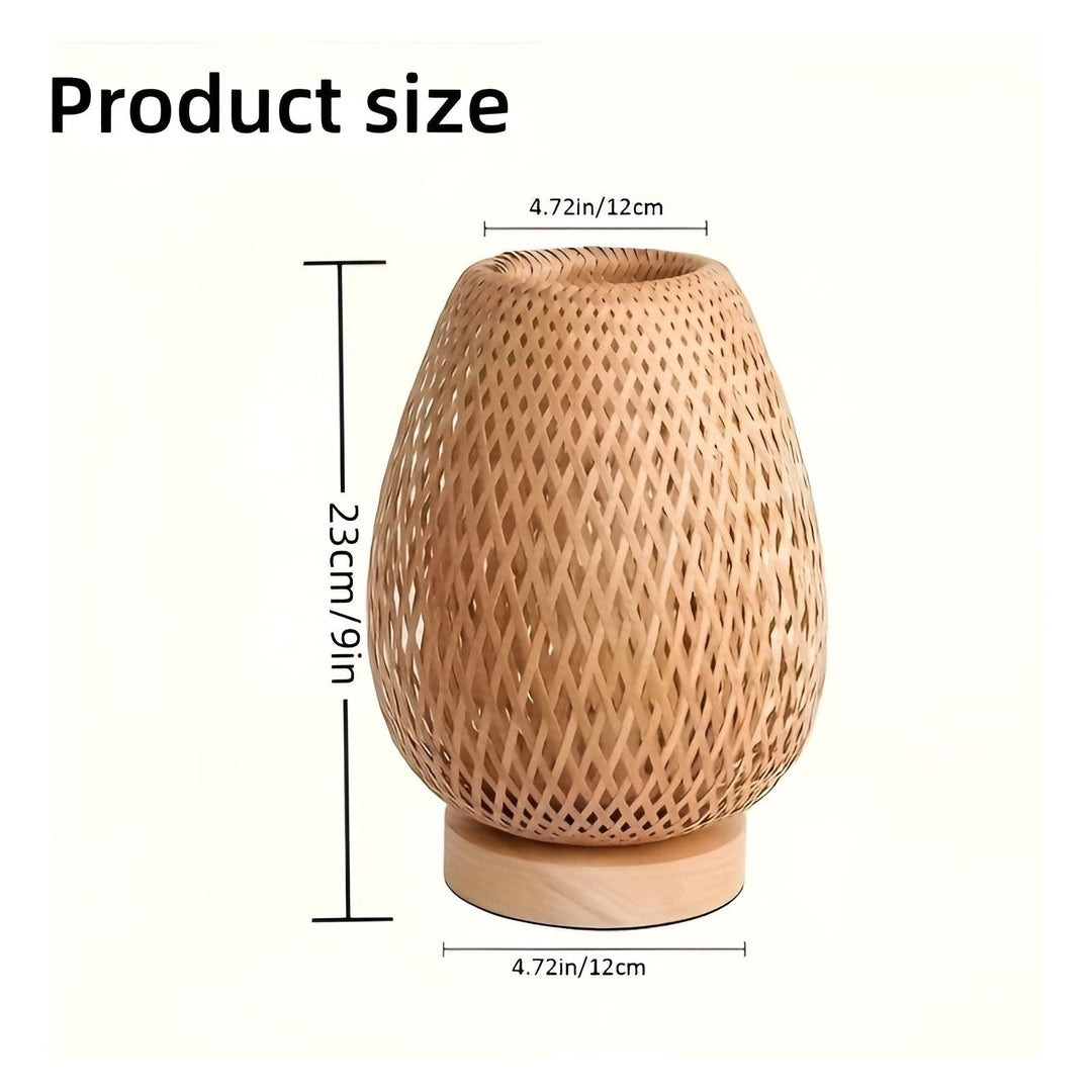 Stornfield | Aura Lamp - USB Powered Bamboo Table Lamp for the Bedroom