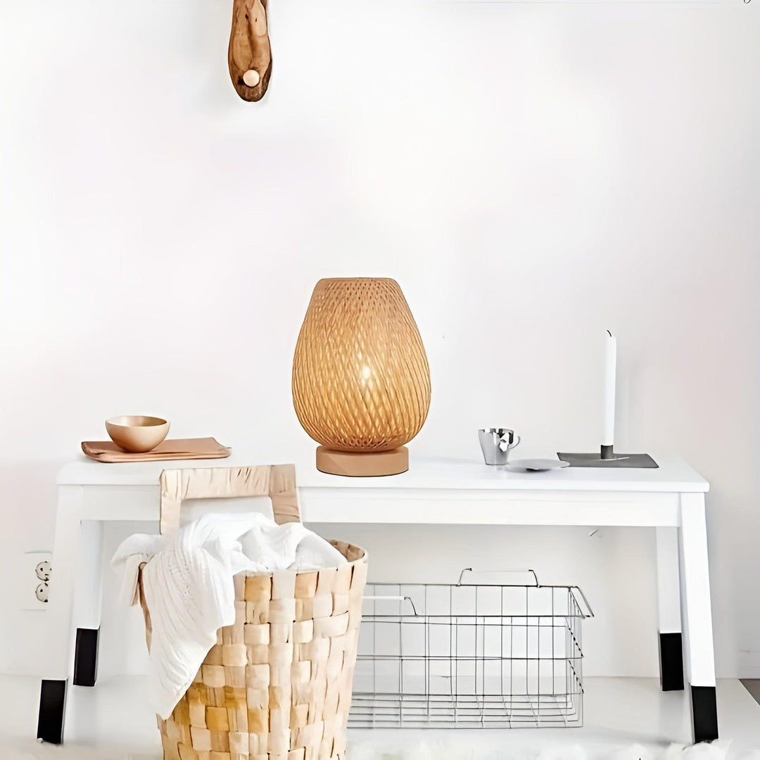 Stornfield | Aura Lamp - USB Powered Bamboo Table Lamp for the Bedroom