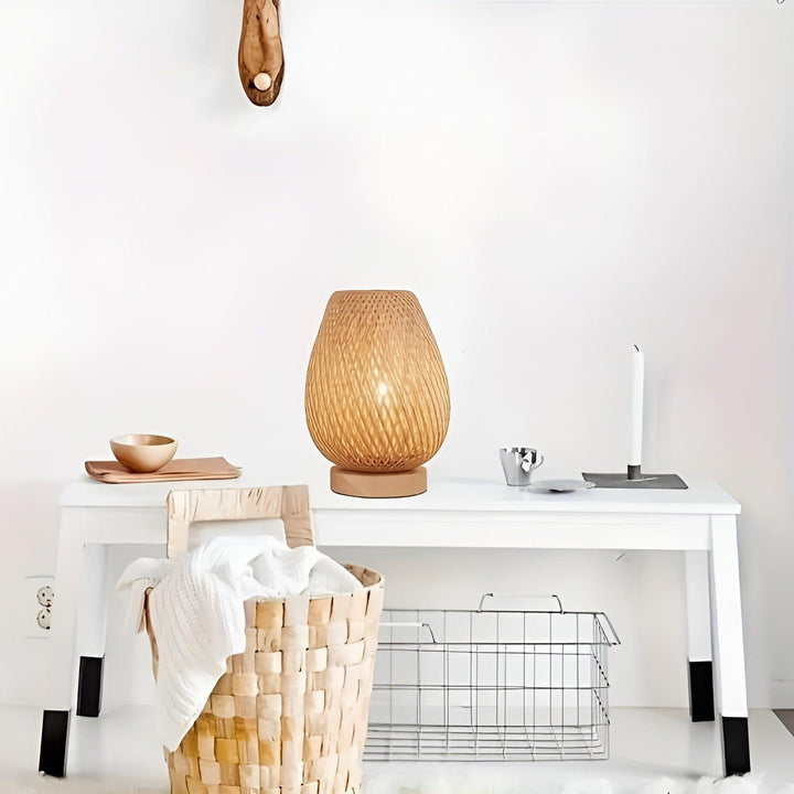 Stornfield | Aura Lamp - USB Powered Bamboo Table Lamp for the Bedroom