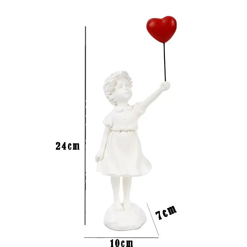 Stornfield | Banksy flying balloon girl statue