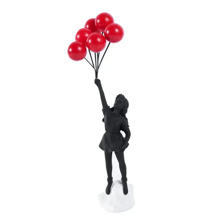 Stornfield | Banksy flying balloon girl statue