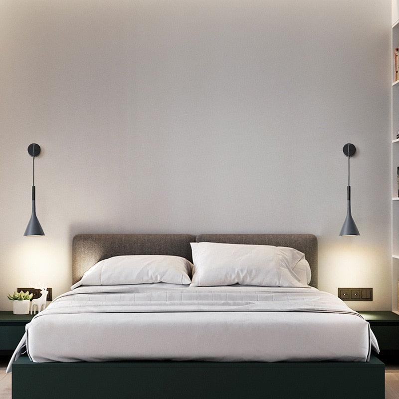 Scandinavian Bedside Pendant Wall Light – Adjustable Cord | Stornfield