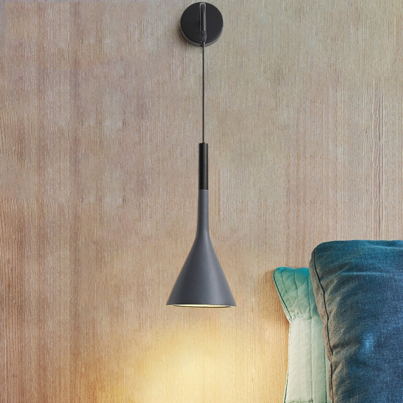 Scandinavian Bedside Pendant Wall Light – Adjustable Cord | Stornfield