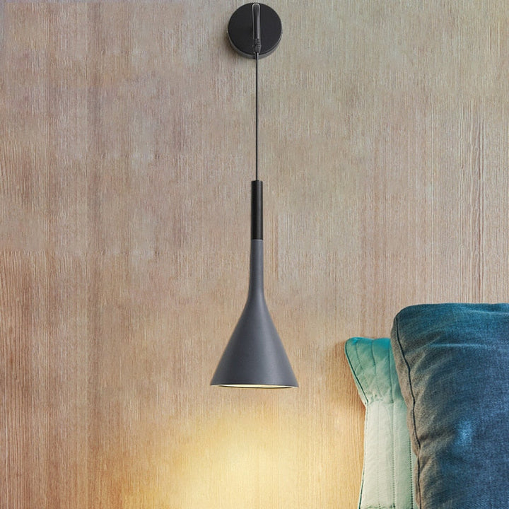 Scandinavian Bedside Pendant Wall Light – Adjustable Cord | Stornfield