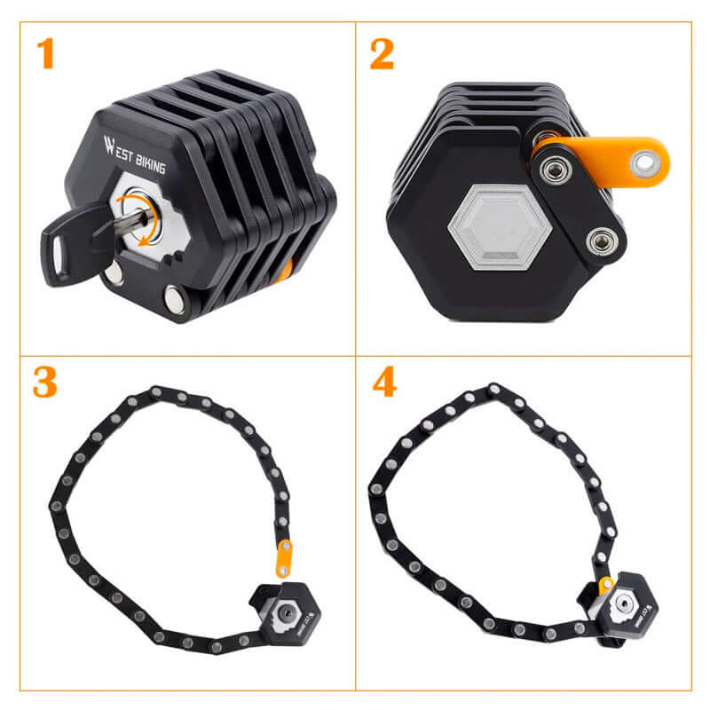 Stornfield | TitanLock Pro – Heavy-Duty Bike Lock for Ultimate Security (for Bikes, E-Bikes & Scooters)