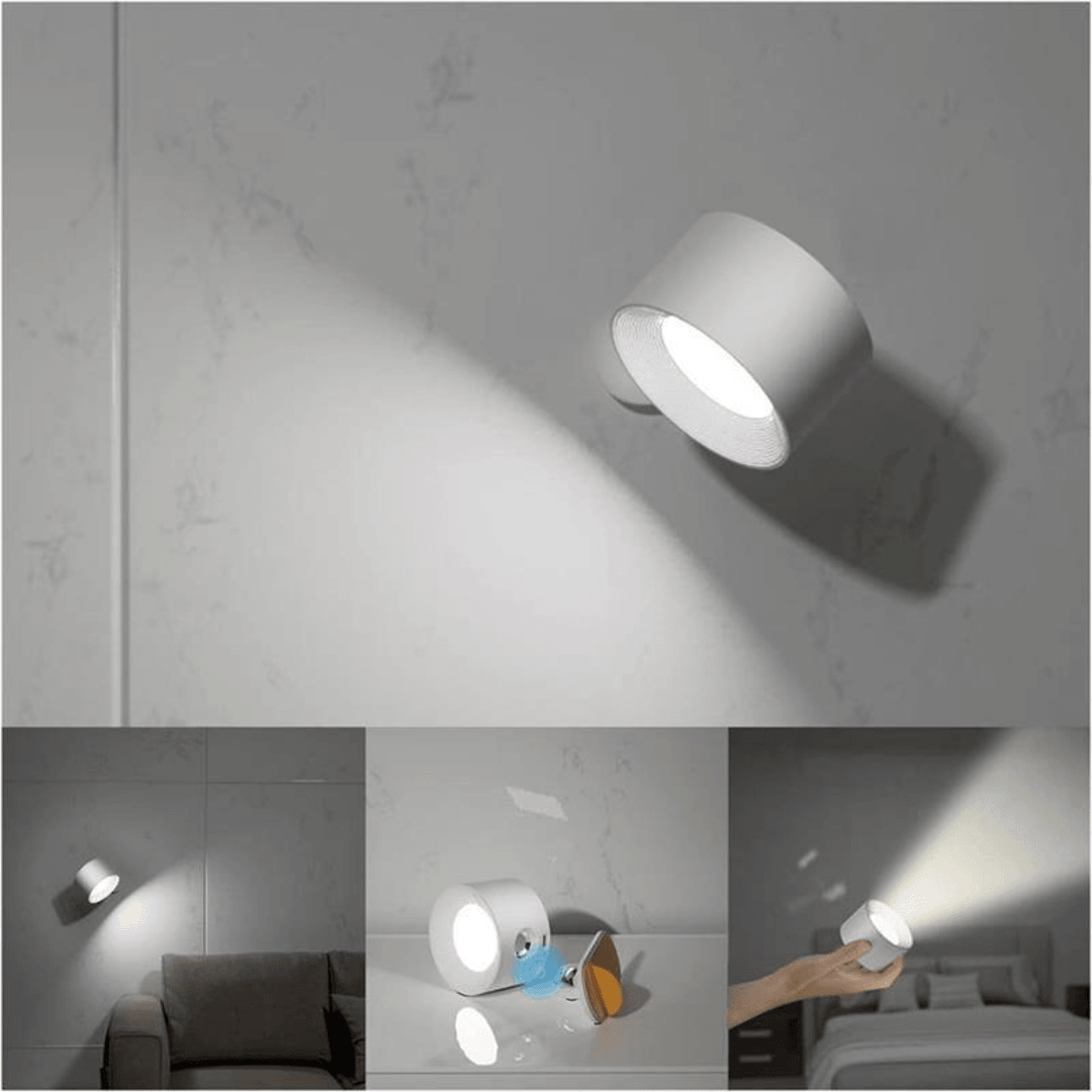 Stornfield | 360° Rechargeable Wireless Wall Lamp | Versatile LED Lighting Solution