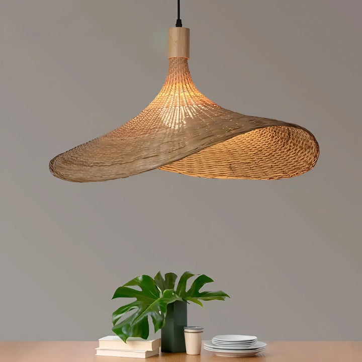 Hand-Woven Bamboo Pendant Hanging Lamp | Stornfield