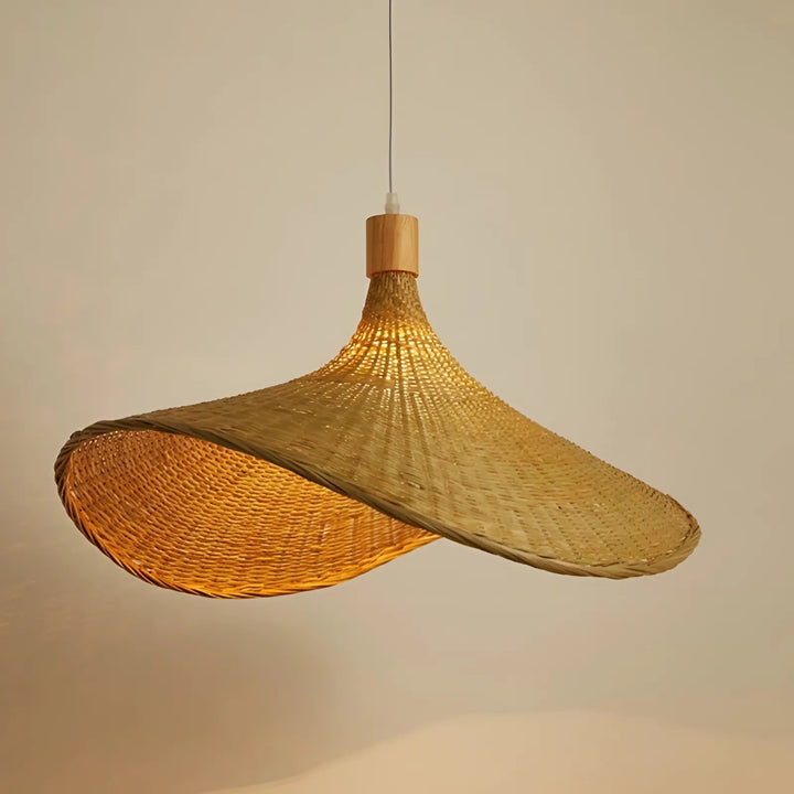 Hand-Woven Bamboo Pendant Hanging Lamp | Stornfield