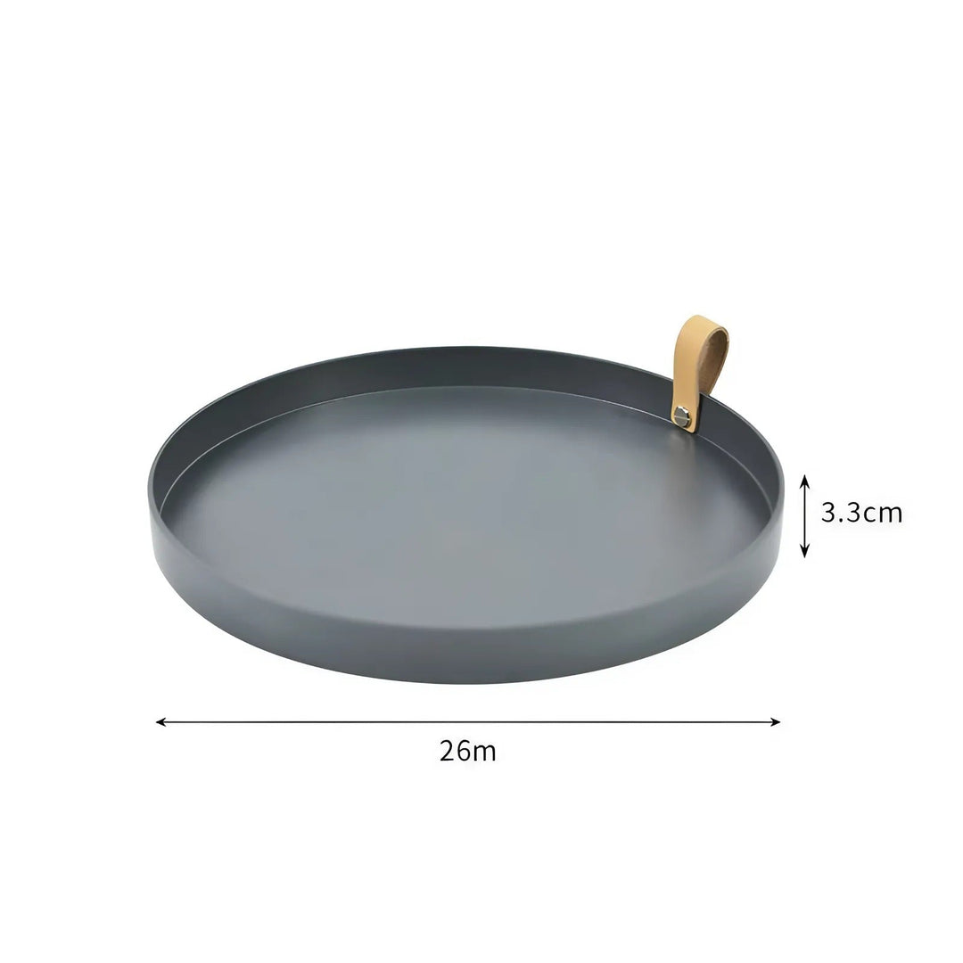Stornfield | Simple Solid Color Round Storage Tray