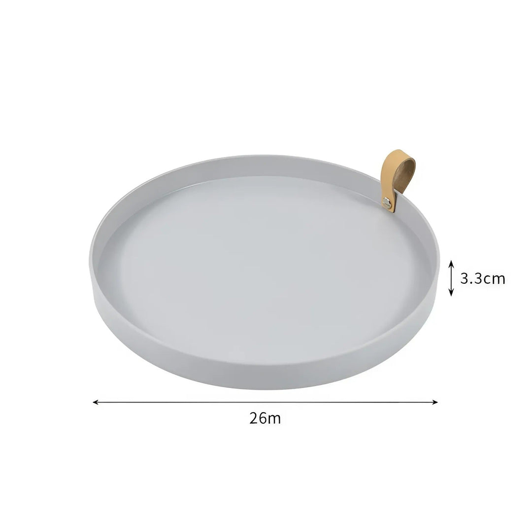 Stornfield | Simple Solid Color Round Storage Tray