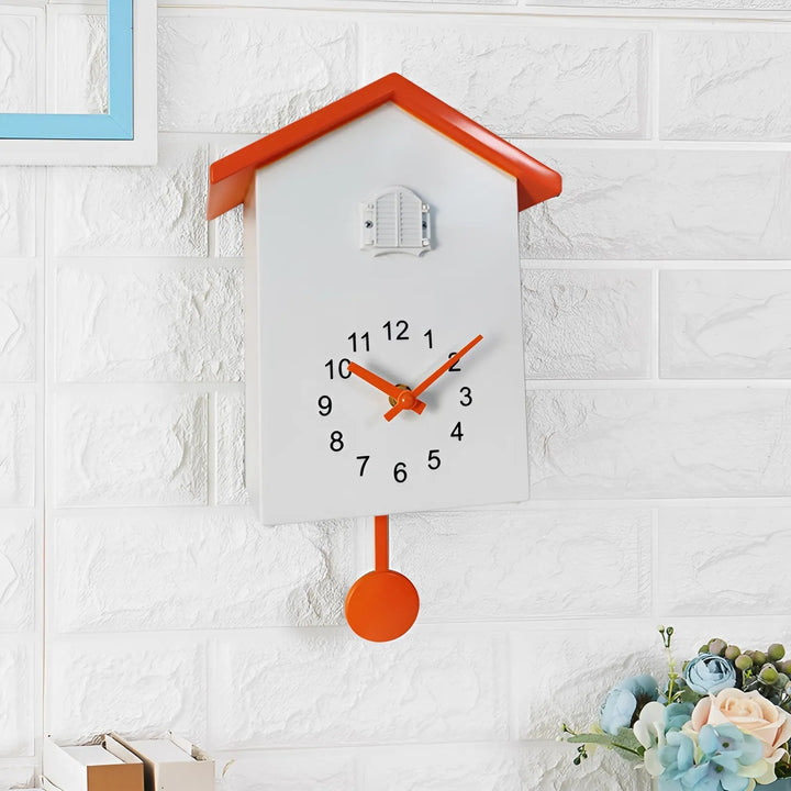 Modern Cuckoo Quartz Wall Clock with Minimalist Design | Stornfield
