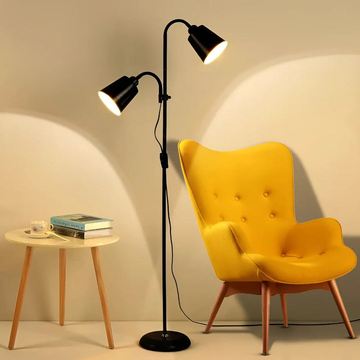 Modern Adjustable LED Floor Lamp with E27 Socket Design | Stornfield