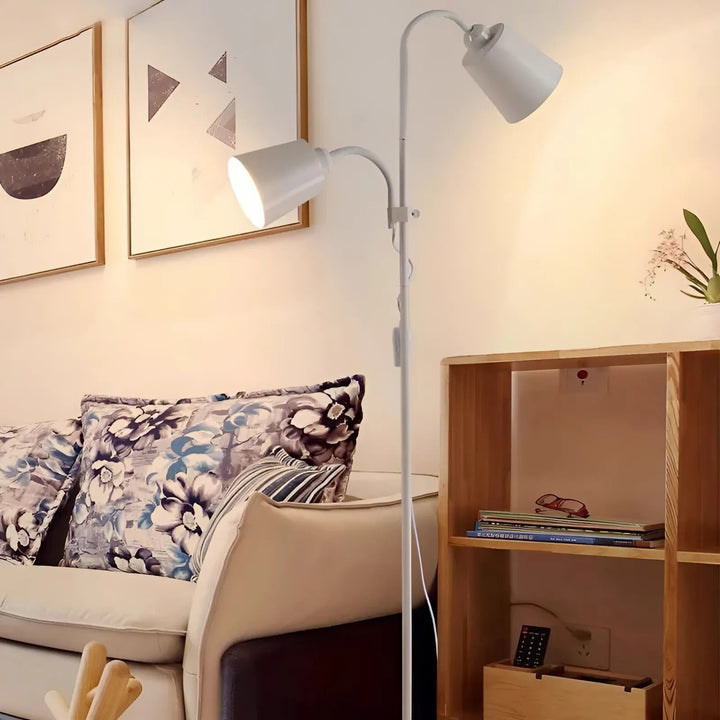 Modern Adjustable LED Floor Lamp with E27 Socket Design | Stornfield
