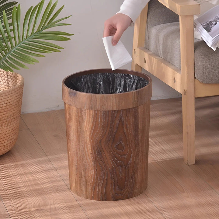 Nordic Style Minimalist Wood Garbage Bin | Stornfield