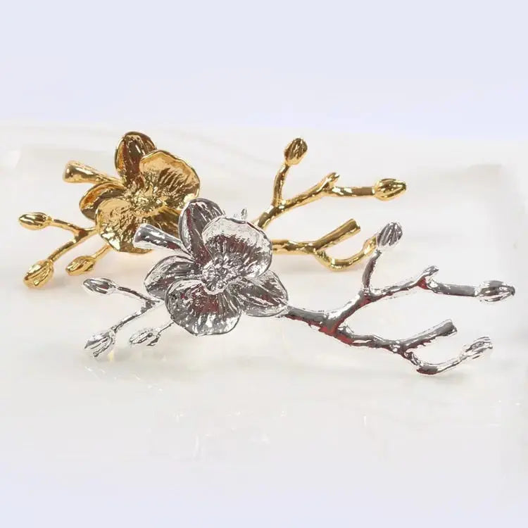 Stornfield | Bird & Flower Napkin Rings - 4 Pieces