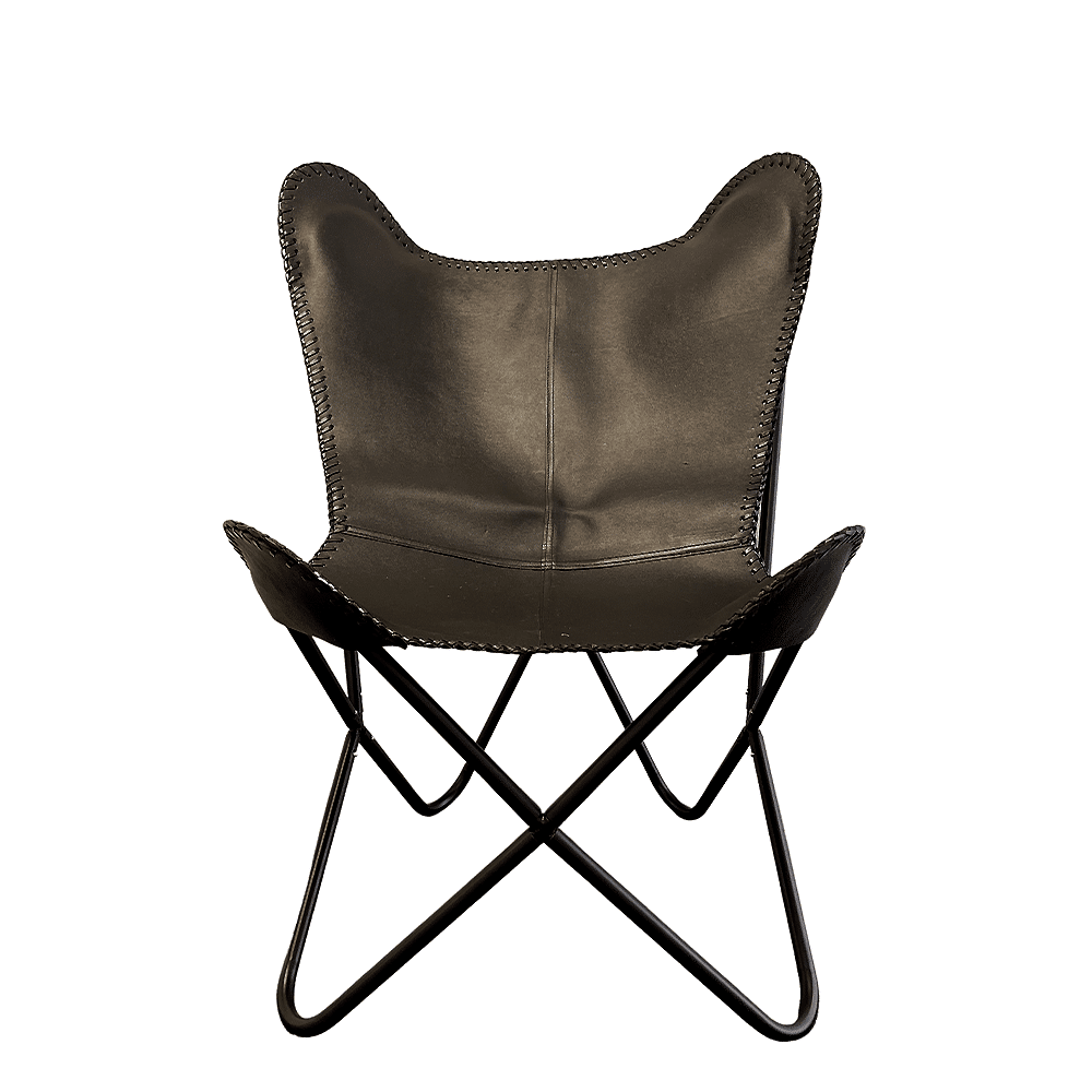 Bat chair made of real leather (available in different colors) | Stornfield
