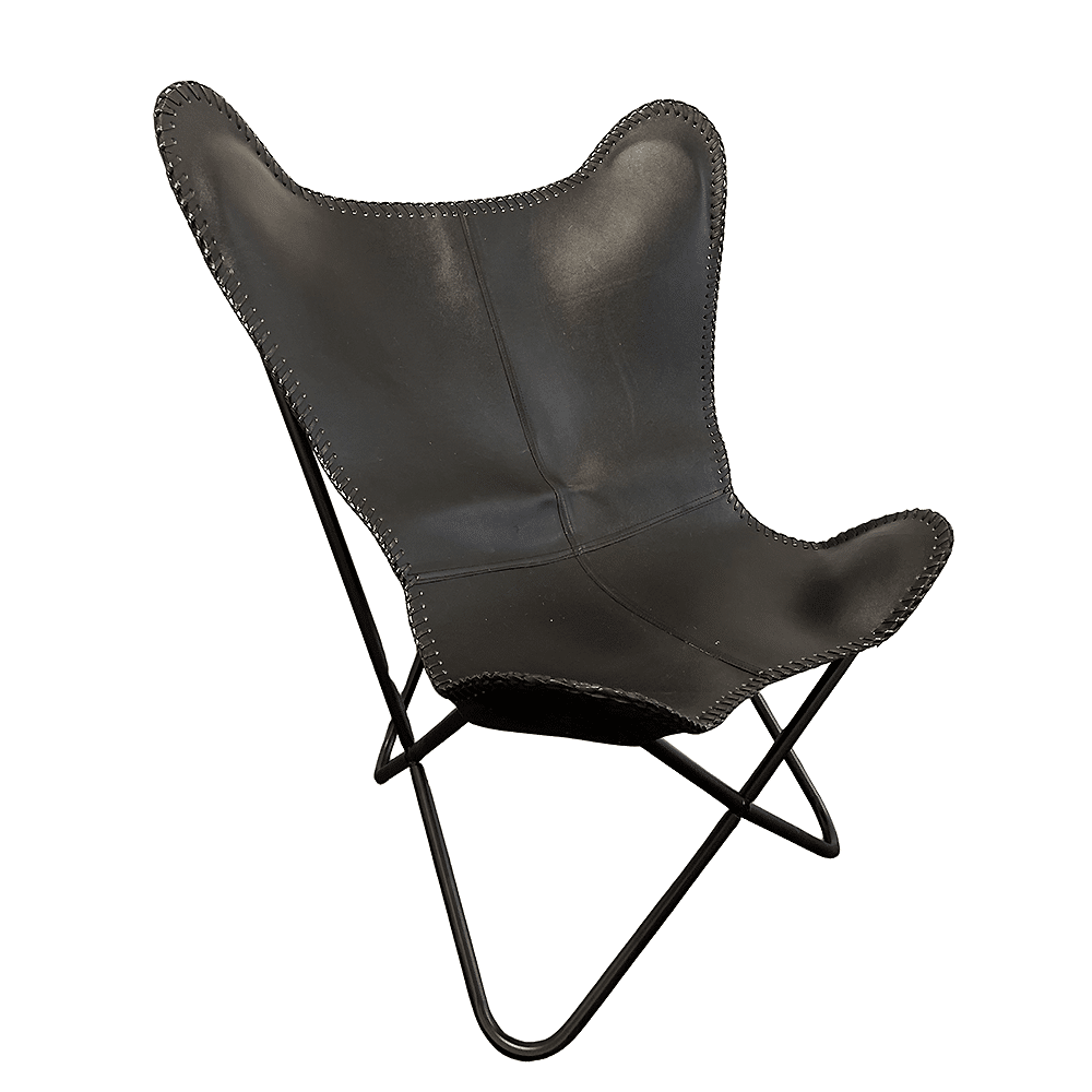 Bat chair made of real leather (available in different colors) | Stornfield