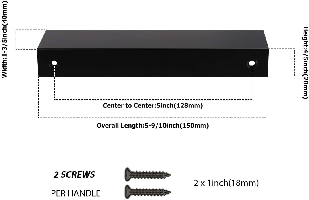 Stornfieldack Kitchen Cabinet Finger Edge Drawer Handles | Stornfield