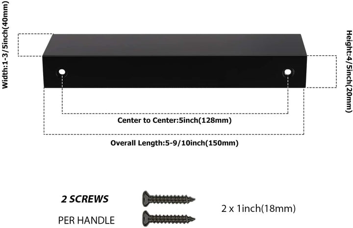 Stornfieldack Kitchen Cabinet Finger Edge Drawer Handles | Stornfield