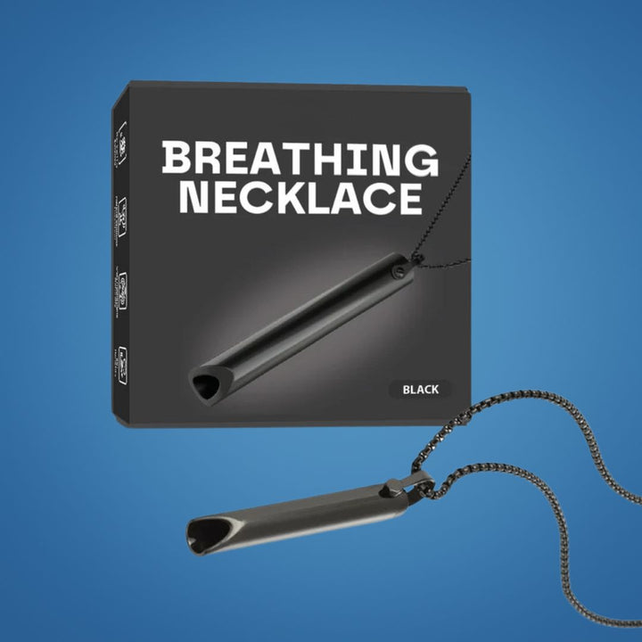 CalmAura | Breathing Necklace for Anxiety Relief – Stainless Steel – Stress Reduction – Mindfulness Aid for Adults Stornfield
