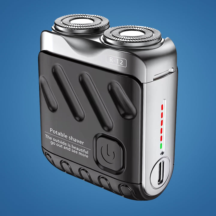 SmoothEdge | Rotary Electric Shaver – Dual Ring Blades – Water Resistant – Men's Grooming Bowl