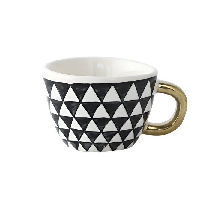 Ceramic mug with geometric design – Stylish and modern | Ideal for coffee or tea | Stornfield