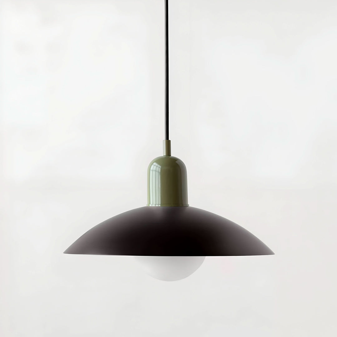 Stornfield | Modern Macaron Bauhaus Pendant Light – Iron Shade