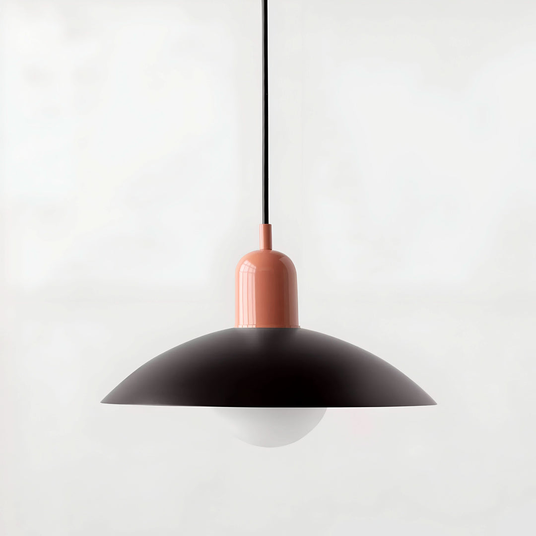 Stornfield | Modern Macaron Bauhaus Pendant Light – Iron Shade